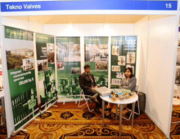 Tekno valves sponsors promotional booth in Gas World South East Asia Industrial Gas Conference in Singapore